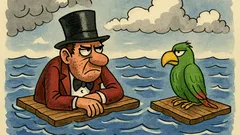 Banc: Pe un vapor, un iluzionist și-un papagal...