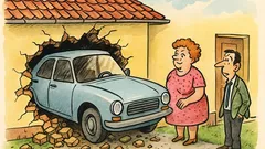 Banc: Draga mea, ai băgat mașina în garaj?