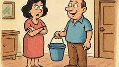 Banc: Soția – Dragă, mai cumpără și tu