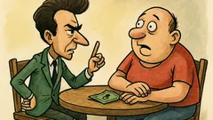 Banc: Un geniu mândru și-un idiot pariază