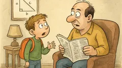 Banc: Tată, azi profa de mate m-a întrebat