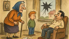 Banc: Bunica vede geamul spart și…