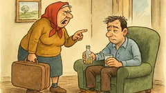 Banc: Soacra zice ginerelui că se mută