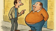 Banc: Domnule, ce gras sunteți, iar el...