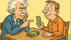 Banc: Un geniu mândru pariază cu un idiot