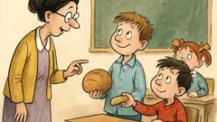 Banc: Învățătoarea îl întreabă pe Bulă despre generozitate