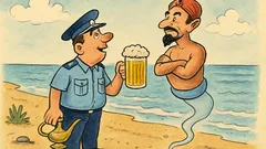 Banc: Un polițist găsește o lampă misterioasă