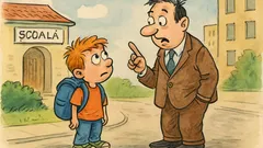 Banc: Bulișor către Bulă, tată, azi profu’ întreabă